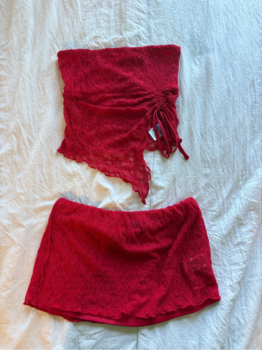 Edikted Red Lace Set - Women
